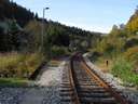 Ulbersdorf az els� �llom�s (volt) Bad Schandau fel�. A '90-es �vek v�g�ig m�g keresztek is voltak itt, 2002-ben elt�ntek a jelz�k, 2009-ben pedig a kit�r�v�g�nyr�l a v�lt�k is