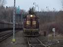 A 742.133 (szombaton is!) tolats tehervonattal van itt