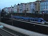 Domzlice fel� m�r d�b�r�g a j�v�, egyre t�bb vonat a leg�jabb 844-es C�p�kkal j�r