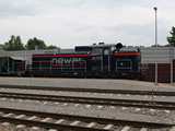 Mr akkor eljutott ide lengyel mozdony, a Newag SM42 700/38-asa doztoros kocsikkal vrta a kvetkez munkanapot
